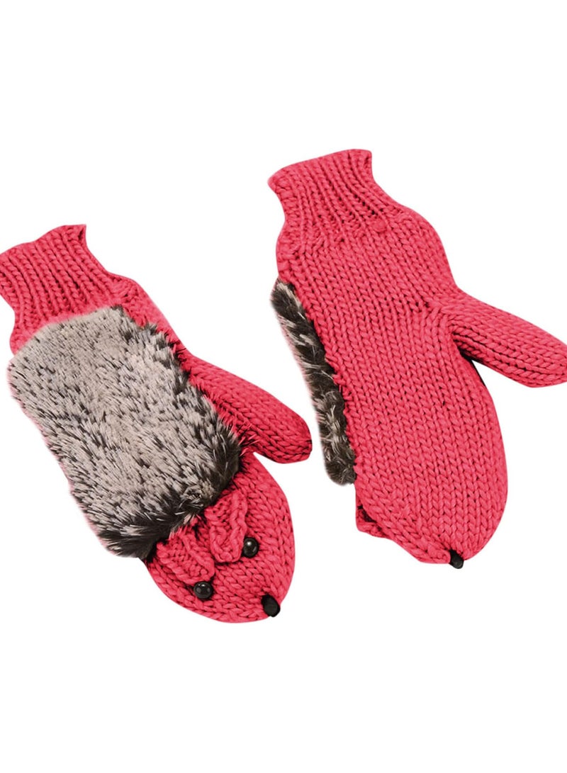 GGOOT Winter Gloves For Women Warm Glove Windproof Elastic Texting Black Gloves Gift For Womens KhG443 (Hot Pink, One Size)  - Image 1