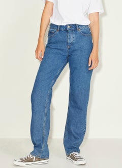 JJXX High Waist Mom Fit Blue Women's Trousers 12203730  - Image 2