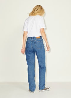 JJXX High Waist Mom Fit Blue Women's Trousers 12203730  - Image 3