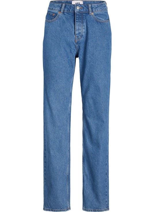 JJXX High Waist Mom Fit Blue Women's Trousers 12203730  - Image 4