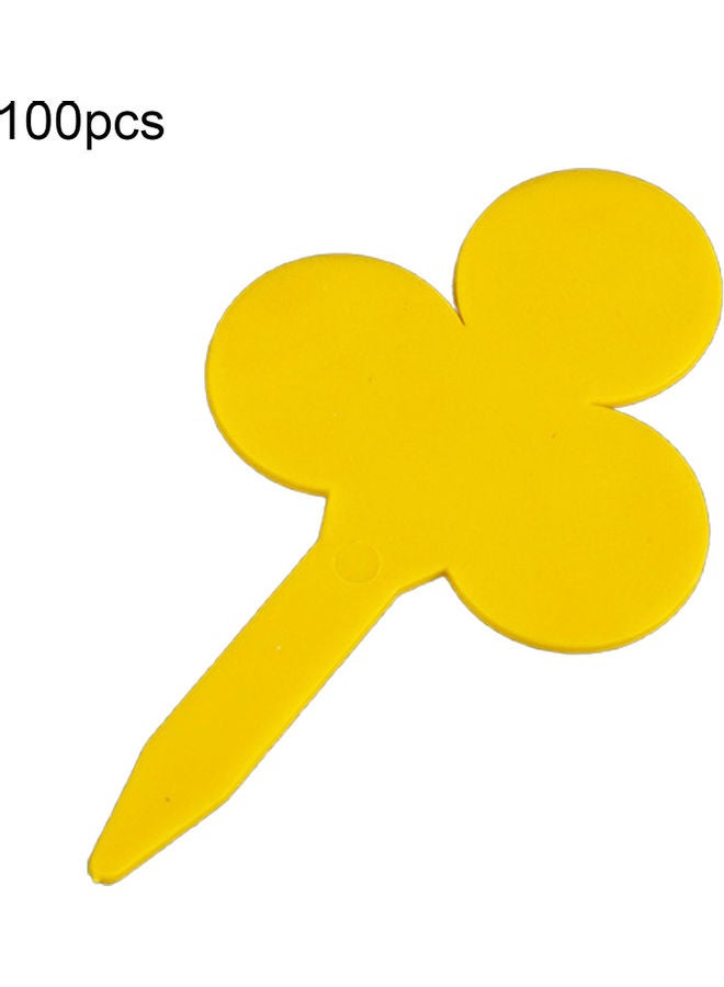 NIBEMINENT 100-Piece Plant Labels Yellow
