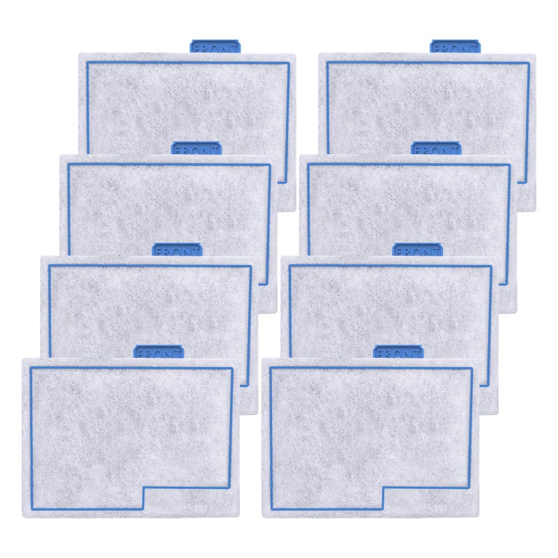Pryitier 8 Pack Small Filter Cartridge Compatible with Aqueon Filters, Aquarium Fish Tank Filter Cartridges Replacement for QuietFlow E Internal Power Filter Size 10 and Minibow Aquarium Filters Size 1/2.5/5 - Image 1