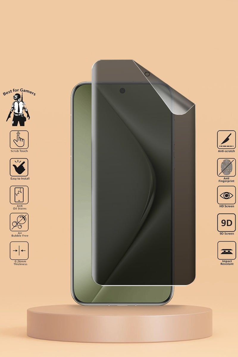 Techie Huawei Pura 70 Pro / Pura 70 Ultra 5G 2024 Full Cover Matte Ceramic Privacy Screen Protector - Explosion-Proof, Anti-Bubble, Anti-Fingerprint - Image 2