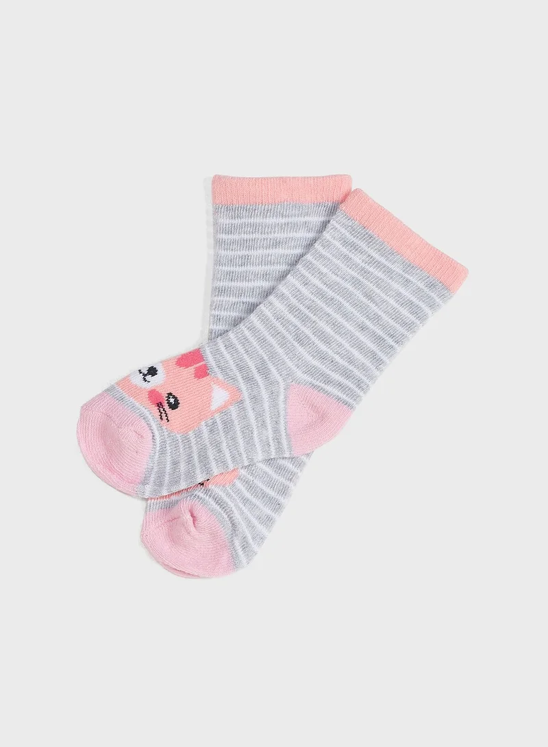 MINOTI Infant 5 Pack Assorted Socks