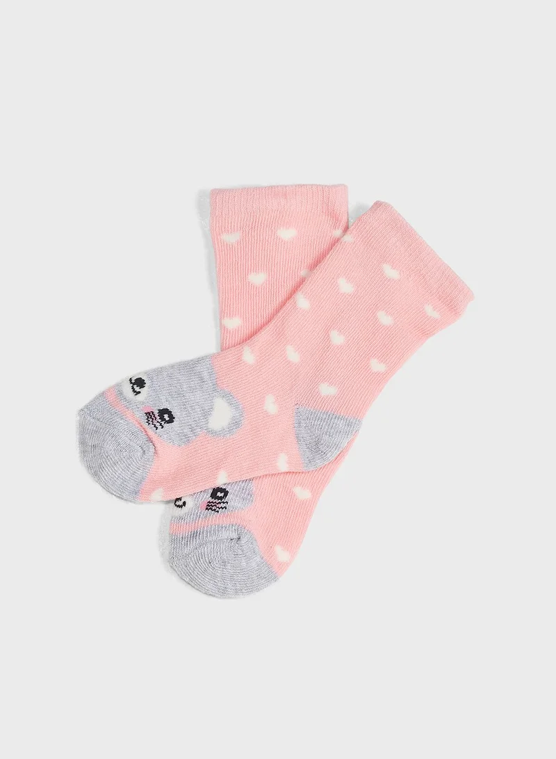 MINOTI Infant 5 Pack Assorted Socks