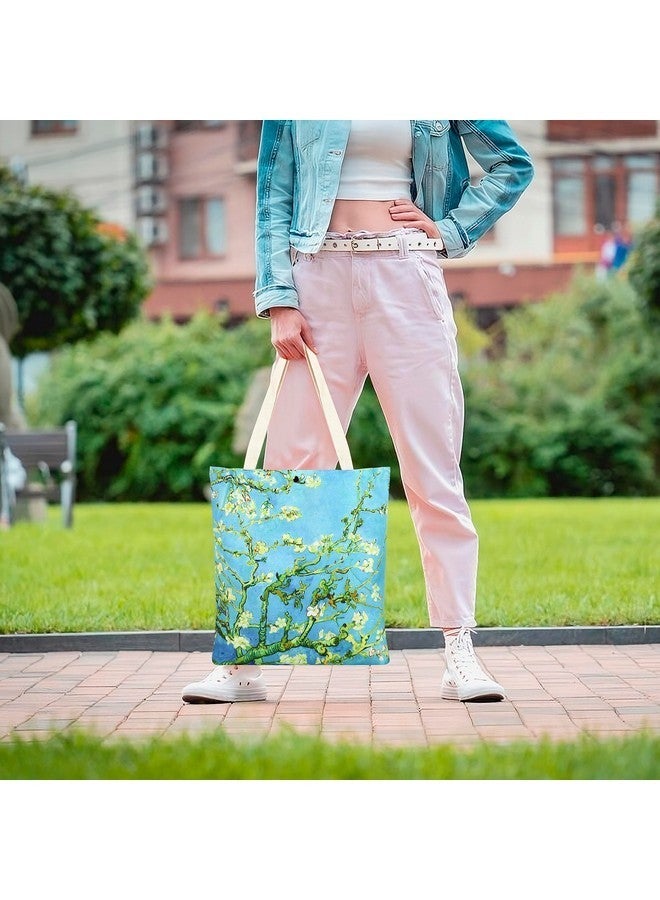 NFI essentials Canvas Printed Tote Bag for Women with Tich Button, Casual Handbag Shopping, Tote Grocery Portable Bag Eco-friendly Hobo Bag, Travel, Work, Beach, Office, College (SB-19-D2) - Image 5