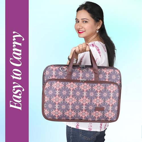 Protecta Stride Floral Printed Laptop Messenger Bag for Men and Women for Office 16 inch Use Macbook Office Briefcase Bag Print Padded Sleeve Straps Durable Design Lightweight 18L Vintage Print - Image 2