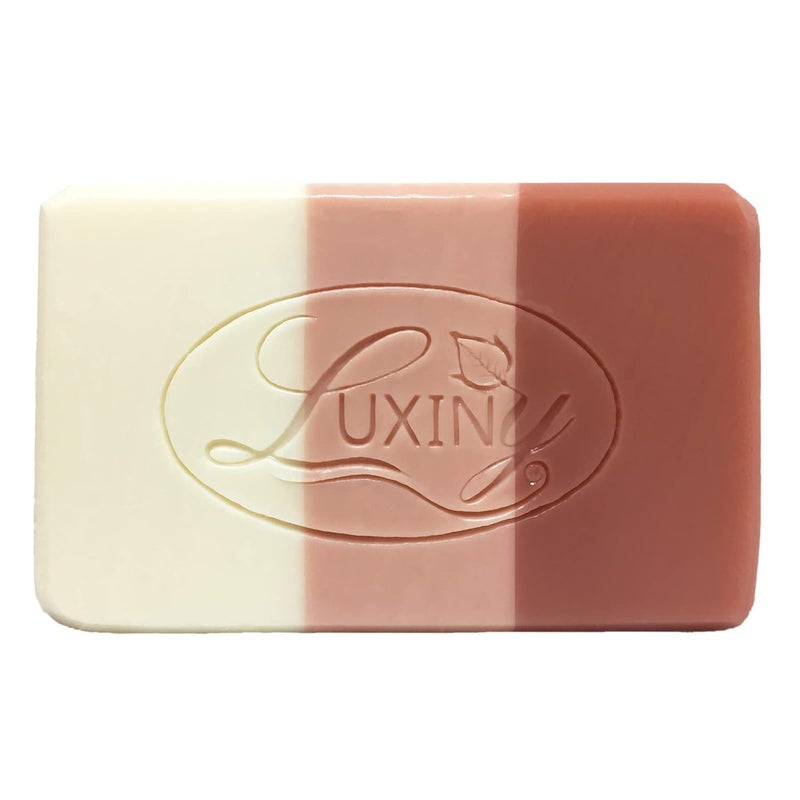 Grapefruit & Ylang Ylang Handmade Soap Bar for Bath and Body is Palm Oil Free Vegan Natural Castile Soap with Essential Oil & Rose Clay Exfoliator Gentle on Sensitive Skin (Single)