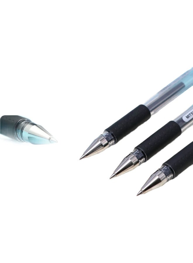 Uni Mitsubishi (uni) Umr-151 Financial Pen 0.38mm Student Gel Pen (refill Umr-1) Black 5-pack - Image 2