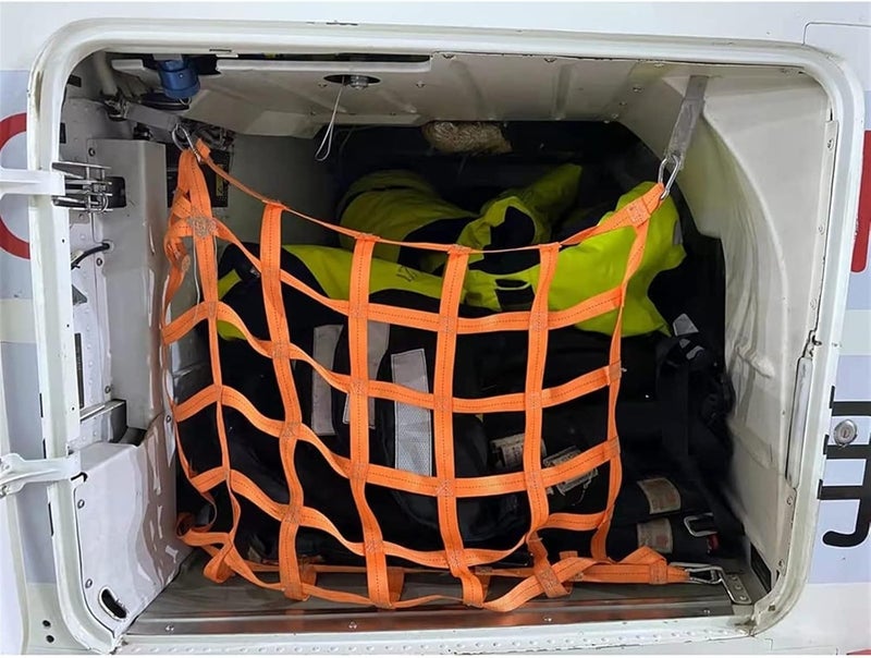 net,Cargo Net, Lifting Cargo Net - Elastic Cargo Netting， Nylon Cargo Lifting Net， Cargo Lifting Bag, Strong Load-Bearing Material Handling Straps, Loading and Unloading Heavy Objects(4 X 4M/Mesh 20cm - Image 4