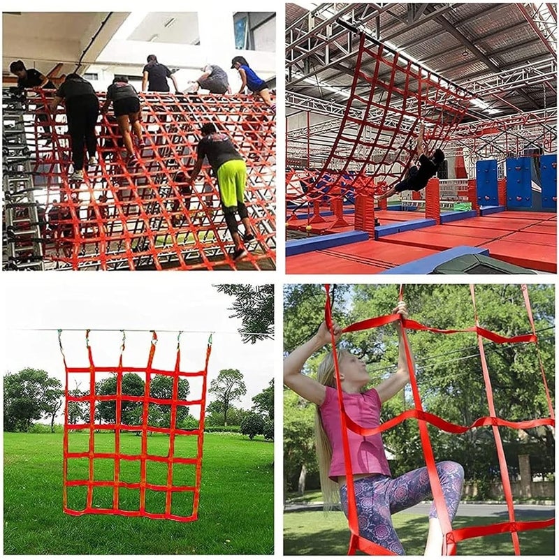 net,Cargo Net, Lifting Cargo Net - Elastic Cargo Netting， Nylon Cargo Lifting Net， Cargo Lifting Bag, Strong Load-Bearing Material Handling Straps, Loading and Unloading Heavy Objects(4 X 4M/Mesh 20cm - Image 5