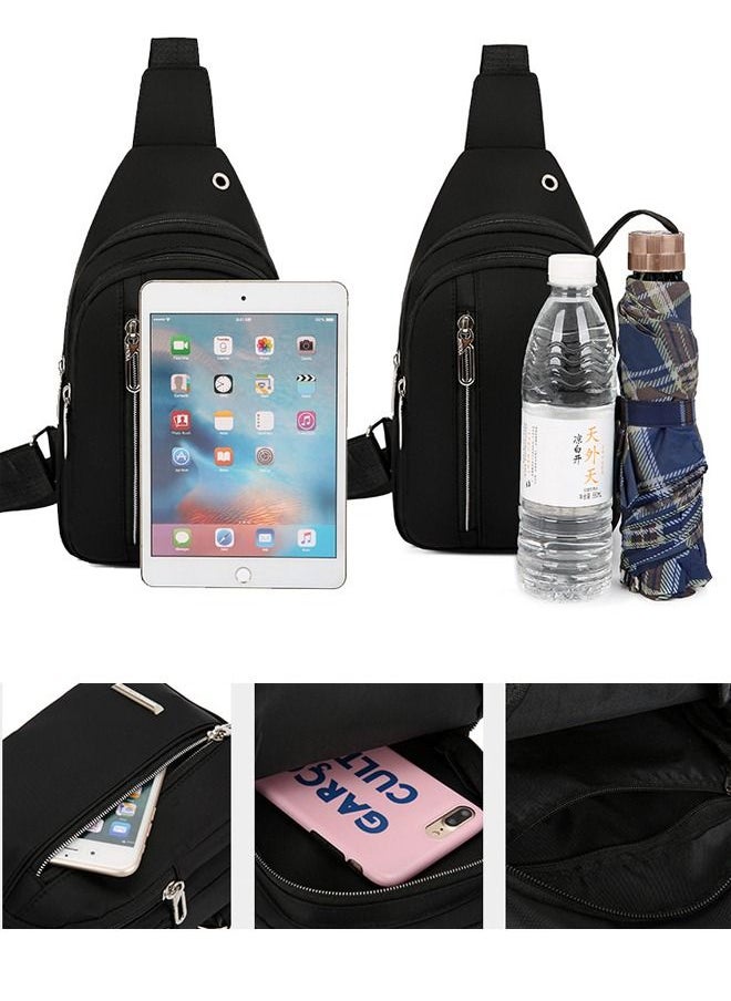 DUNISO - Waterproof Sling Bag Crossbody Backpack for Men Sling Backpack Hiking Daypack Multipurpose Cross Body Chest Bag With USB Charging Port - Image 1