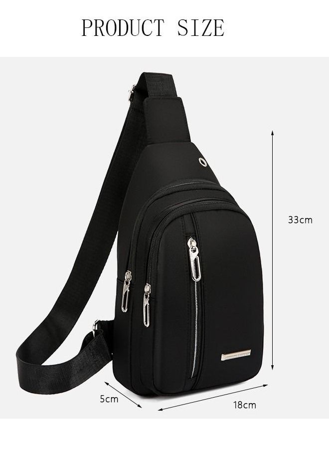 DUNISO - Waterproof Sling Bag Crossbody Backpack for Men Sling Backpack Hiking Daypack Multipurpose Cross Body Chest Bag With USB Charging Port - Image 1