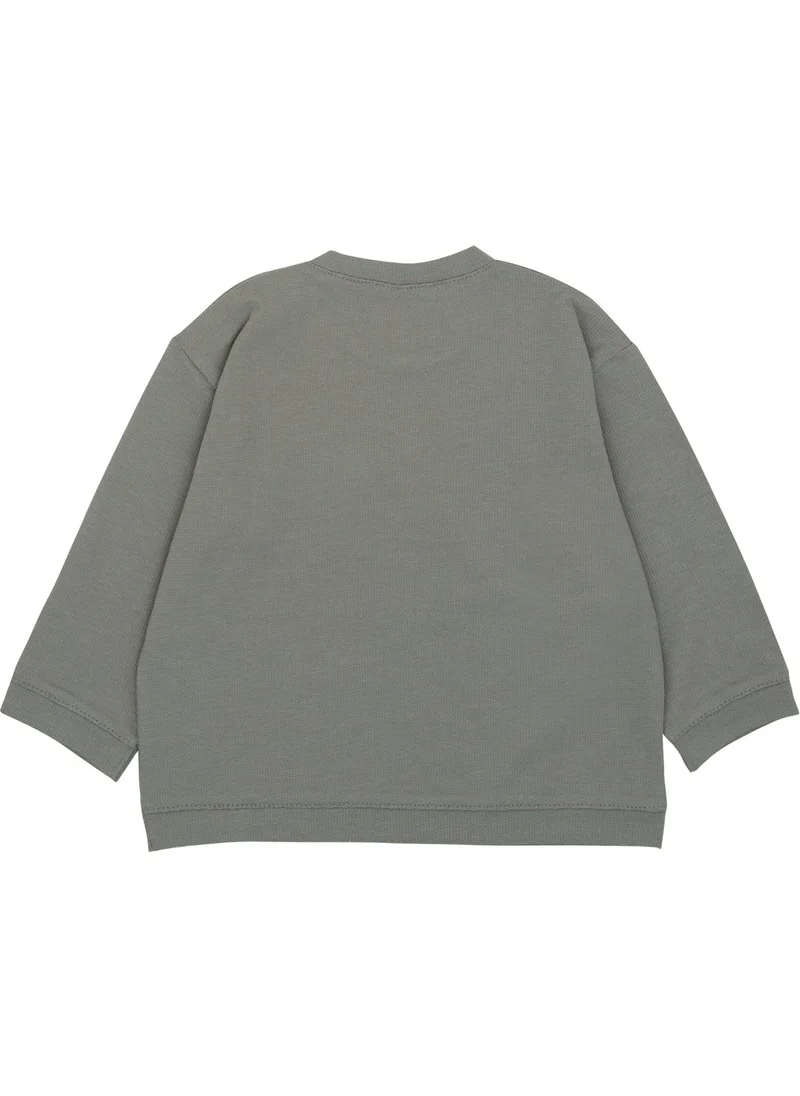 Jrmori Basic Sweatshirt with Snap on Shoulders