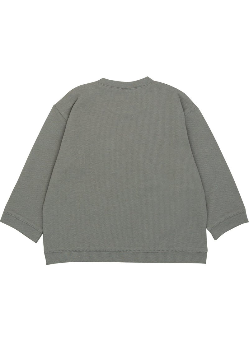 Jrmori Basic Sweatshirt with Snap on Shoulders  - Image 3