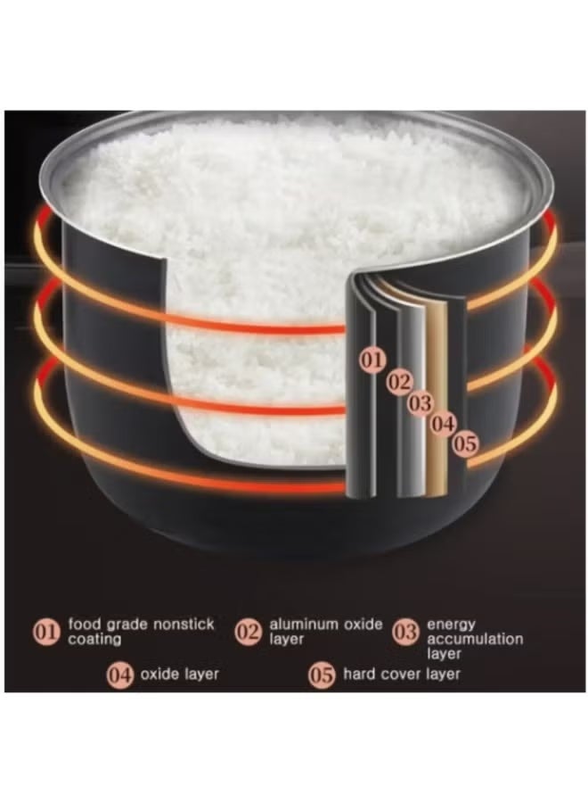 بلو فاير جهاز طبخ الأرز الكهربائي الصغير المحمول للسفر والاستخدام في السيارة | قدر طبخ مدمج سريع التسخين مع خاصية التبخير والحفاظ على السخونة للمنزل والمكتب والتخييم والرحلات - Image 4