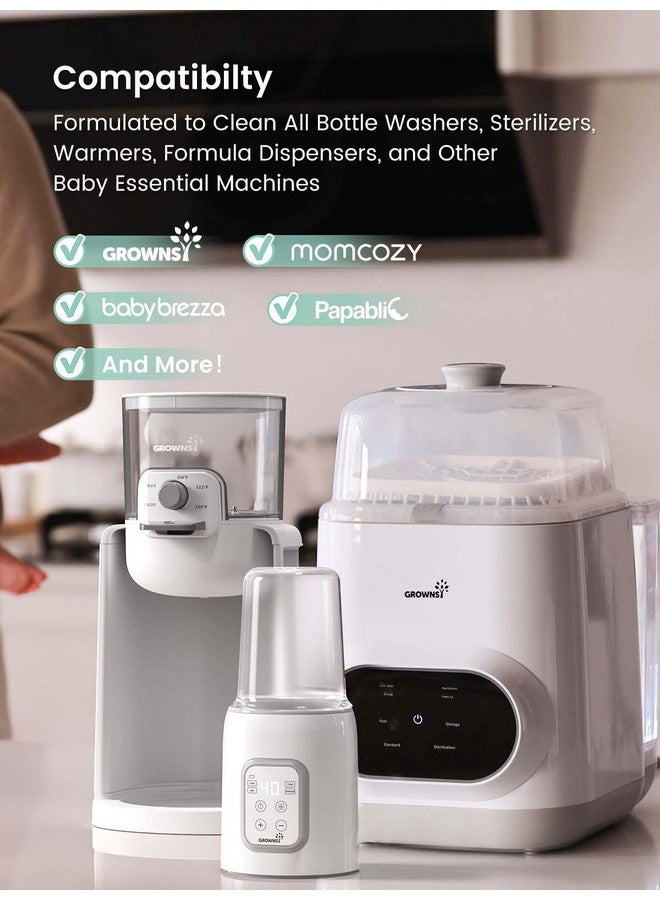 GROWNSY GROWNSY Descaler Tablets, 24 Descaling Tablets Compatible with Momcozy, Baby Brezza, Papablic Bottle Washer, Effective for Bottle Washer, Warmer, Sterilizer, Formula Maker & Baby Feeding Essentials  - Image 3