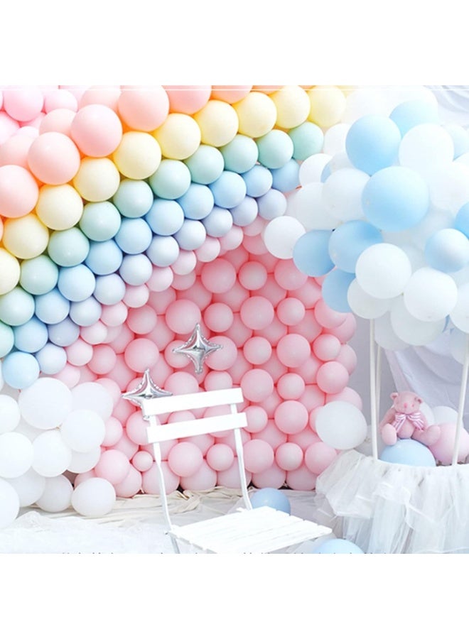 سكاي تاتش مجموعة من 100 بالون باستيل من اللاتكس الفاخر لحفلات أعياد الميلاد وحفلات استقبال المولود وحفلات الزفاف وديكورات الحفلات بألوان الماكرون الناعمة مثالية لأكاليل البالونات وخلفيات الصور - Image 5