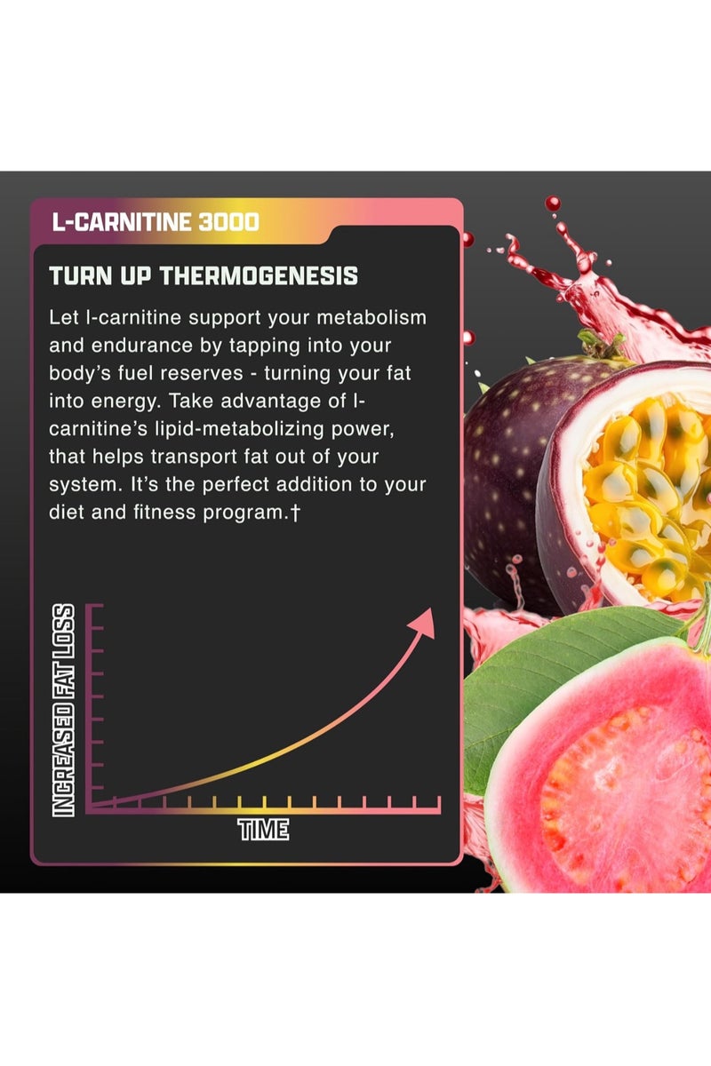 Nutrex Research L-CARNITINE 3000 LIQUID PASSIONFRUIT GUAVA 465ML 31  SERVINGS | Best Price UAE | Dubai, Abu Dhabi