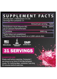 Nutrex Research L-CARNITINE 3000 LIQUID PASSIONFRUIT GUAVA 465ML 31 SERVINGS  - Image 5