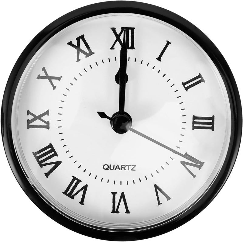 تخطيط المخزون حسب الطلب إدراج ساعة كوارتز رومانية مقاس 90 مم مع حركة رأس ساعة مطعمة للديكور القديم (البطارية غير متضمنة) - Image 1