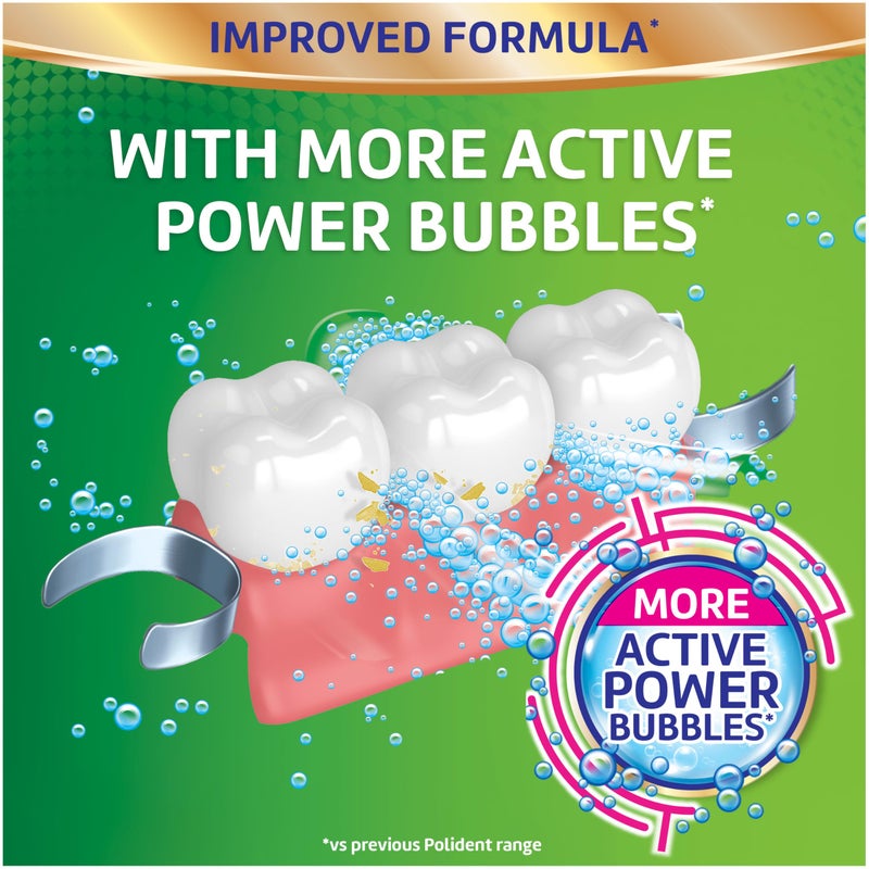 Polident Overnight Whitening Antibacterial Dental Appliance Cleanser Tablets, Mouthguard Cleaning Tablets, 60 Count - Image 3
