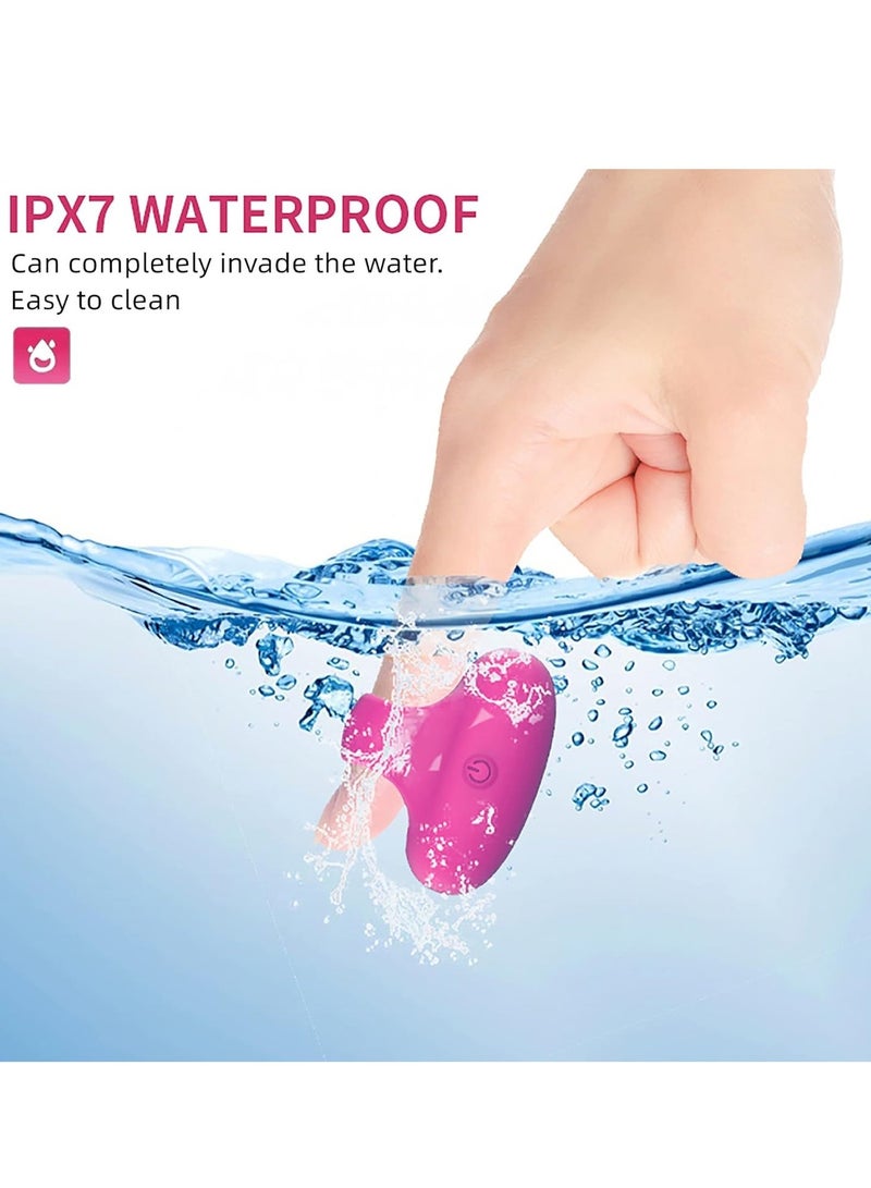 Mini Ring Face and Eye Massage Ball, Portable Travel Pocket USB Rechargeable, Personal Massager Facial Muscle Firming Anti-Aging Relieves Eye Dark Circles, Puffiness, Fatigue (Rose Red) - Image 2