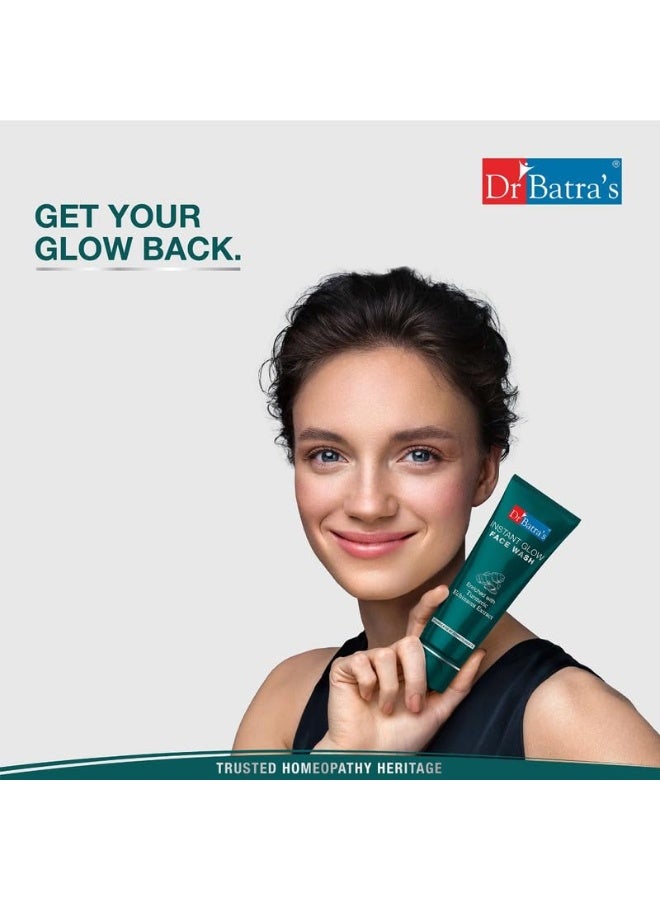Dr Batra's Instant Glow Face Wash, Enriched with Echinacea & Turmeric, Repairs Skin Damage, Prevents infections, Face Wash for Skin Complexion & Glowing skin, Paraben & Silicone free(100g) - Image 5