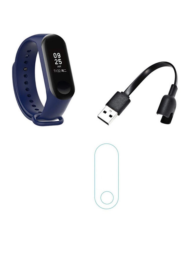 NIBEMINENT M3 Fitness Tracker With Screen Protector And Charger Blue