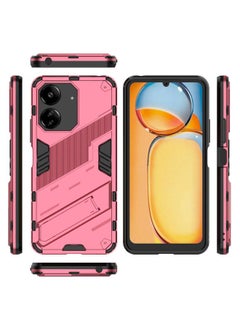 erorex Case For Xiaomi Redmi 13C 5G / 4G Global Punk Armor 2 in 1 PC + TPU Phone Case with Holder  - Image 2
