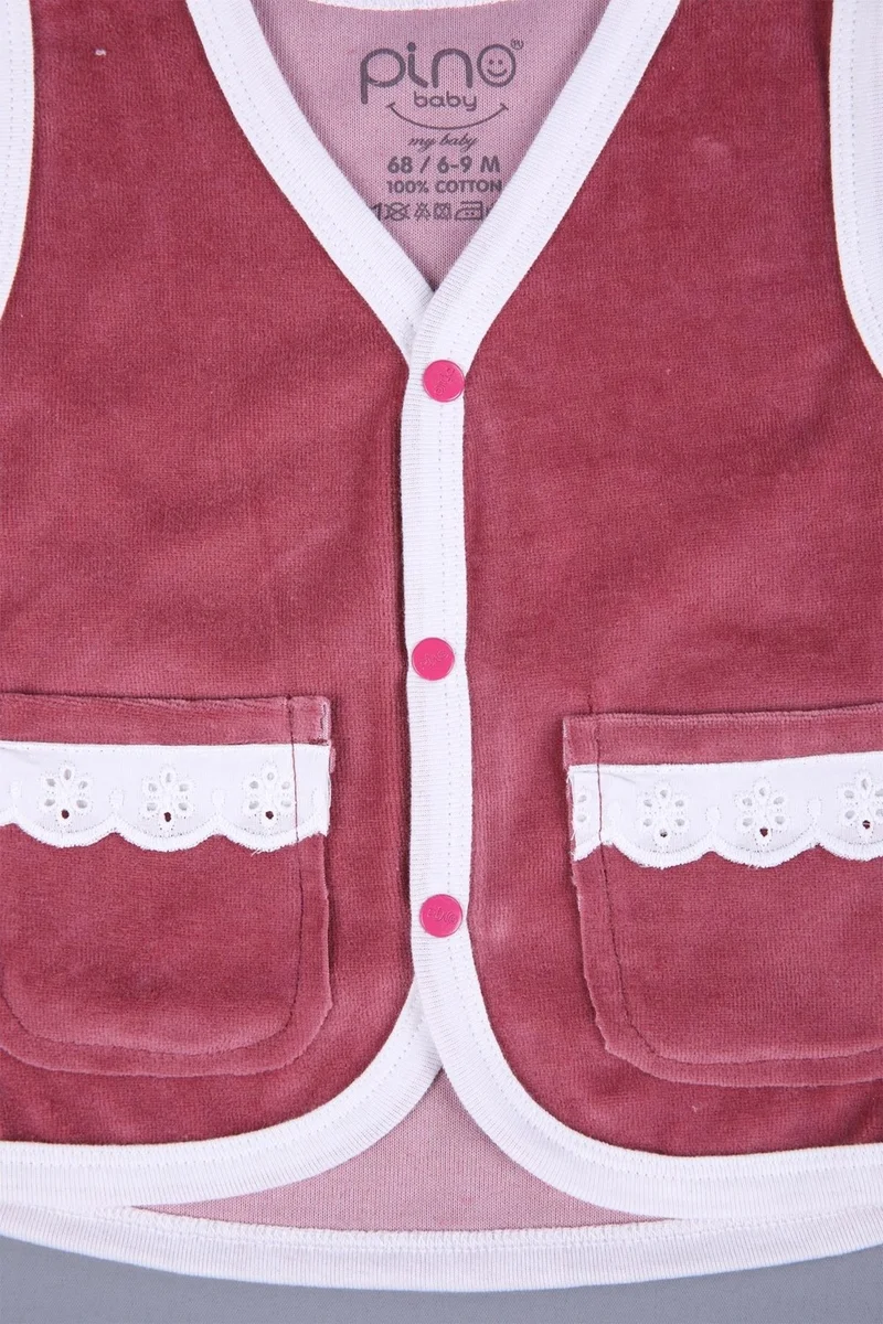 بيبي هولا Velvet Pocketed Baby Kids Vest 1701