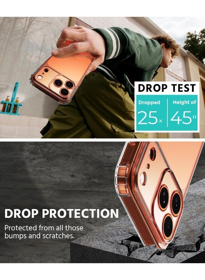 جراب iPhone 17 Pro، جراب TPU شفاف مرن رفيع للغاية ومقاوم للخدش من مادة هلامية مطاطية ناعمة من السيليكون لهاتف iPhone 17 Pro مقاس 6.3 بوصة، شفاف - Image 5