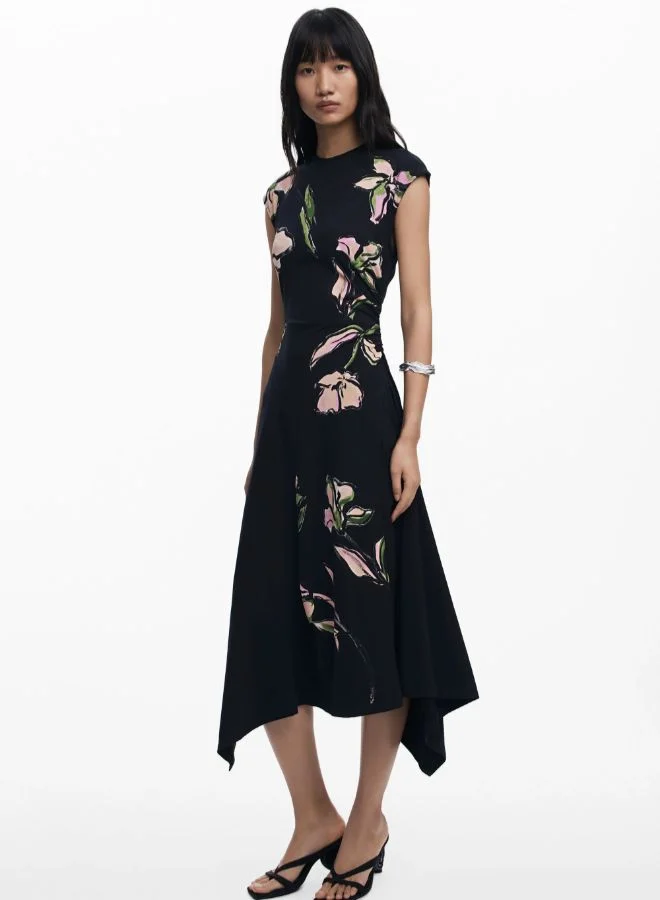 DESIGUAL Irregular Floral Dress