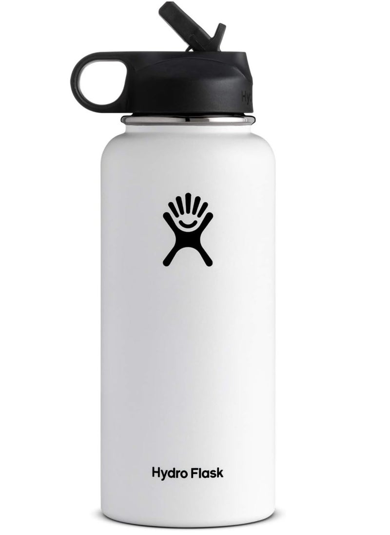 Hydro Flask Stainless Steel Vacuum Insulated Water Bottle Outdoor Sports Kettle Thermos Cup 946ml 32oz White  - Image 1