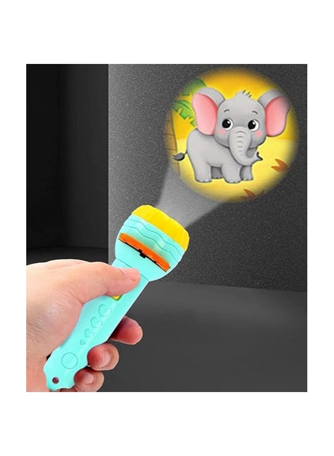 Niyam Mini 3 Slide 24 Pattern Flash Light Projector tourch for Kids Projection Light Toy Flashlight Lamp Students Education Learning Night Light (24 Patterns, 3 Slids)  - Image 2