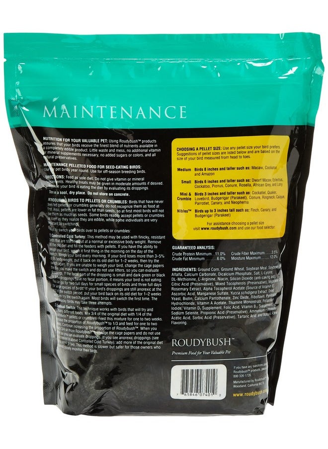 ROUDYBUSH Daily Maintenance Bird Food, Mini, 44Ounce  - Image 2