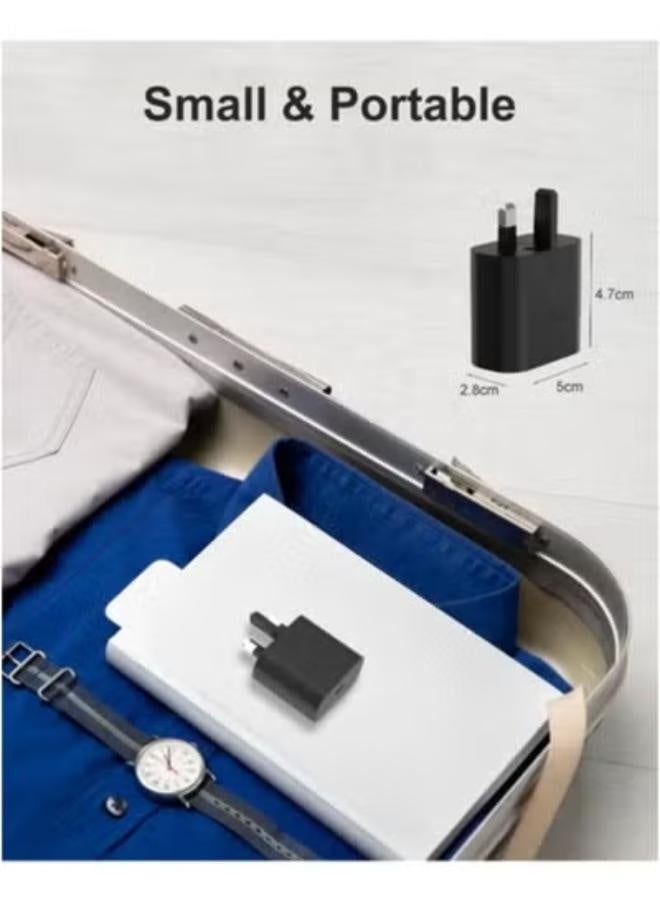 25W Type-C Super Fast Charger, Compatible with Android for Samsung Galaxy S23 Ultra/S23/S23+/S22/S22 Ultra/S22+/Note 10/20/S20/S21/Tab S7/S8, Black - Image 5