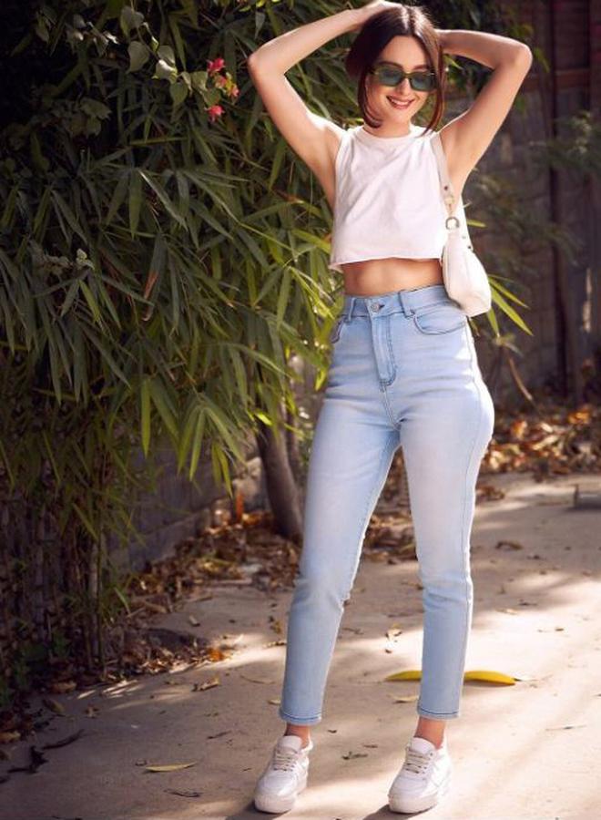 Kassually High Rise Skinny Faded Stretchable Jeans - Image 4