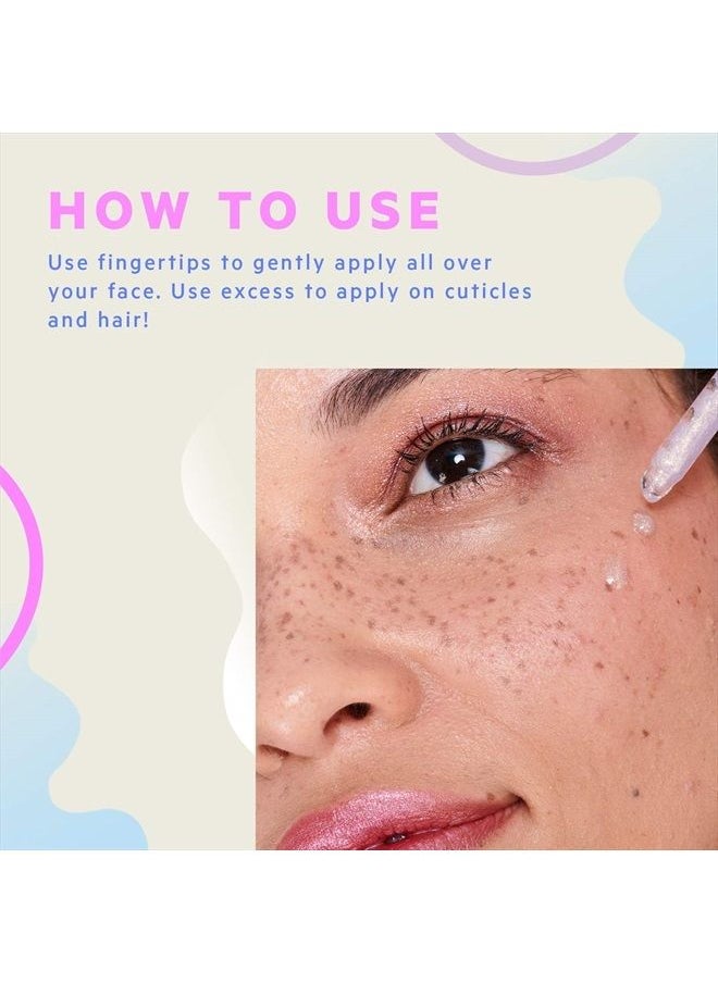 Flower Beauty Supernova Celestial Skin Elixir - Vegan Makeup Face Primer with Ultra-light Texture & Fast Absorbing Formula, Contains 6 Antioxidant Rich Oils with Smoothing & Brightening Effect (Pack o