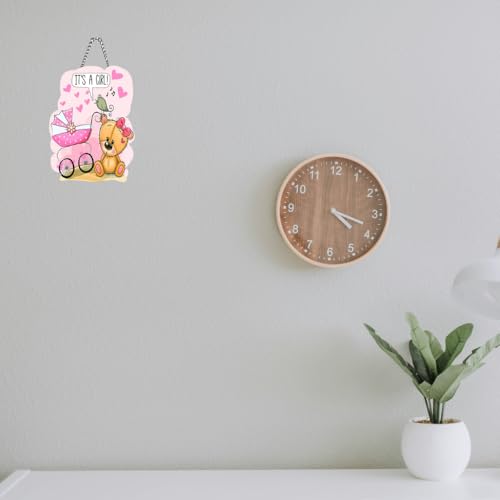 pnf Xpression Decor Quote Wall art & Door Hanging Frame For Kitchen, Dining, restaurants Decor | Walland home Decor for Living Room | Room Decor Wall Decor Items For Bedroom | (It's A Girl) - Image 4
