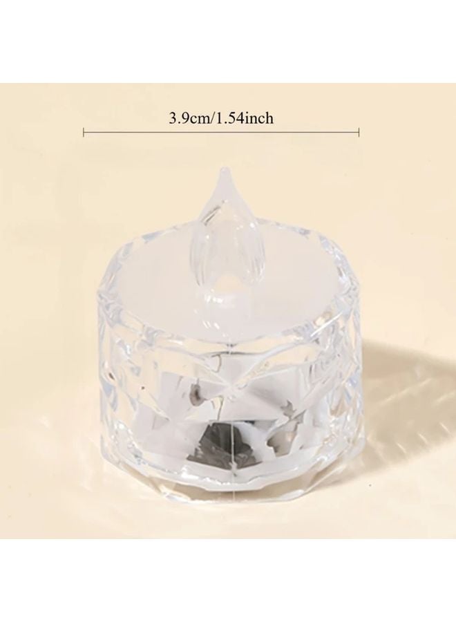 24 Pack Warm Light Crystal LED Flameless Candles Battery Powered For Christmas - Image 4