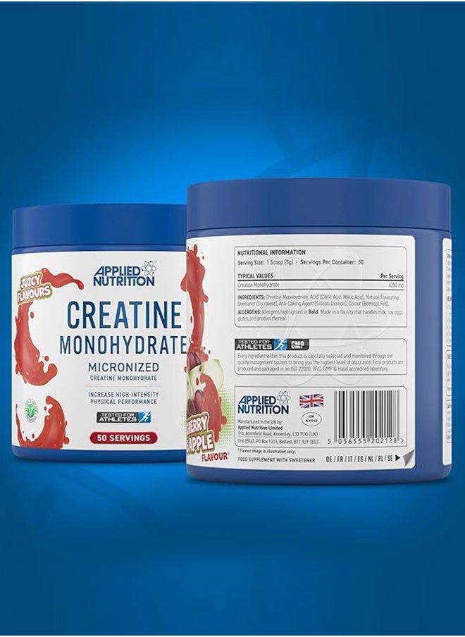 Applied Nutrition Creatine Monohydrate Micronized 50 Serving 250 g, Cherry Apple  - Image 3