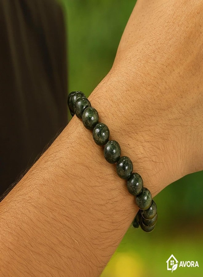 AVORA Certified Original Raw Pyrite Bracelet for Men & Women | Natural Crystal Energy Stone for Wealth, Success, Luck & Healing | Money Magnet Beads with Certificate - Image 2