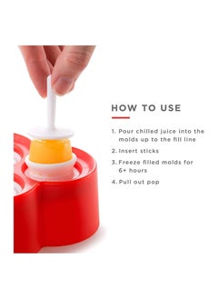 Y&D Mini Pop Molds, Reusable Silicone Ice 9 Miniature Popsicle Molds With Sticks and Drip Guards, Easy-Release BPA-free  - Image 4