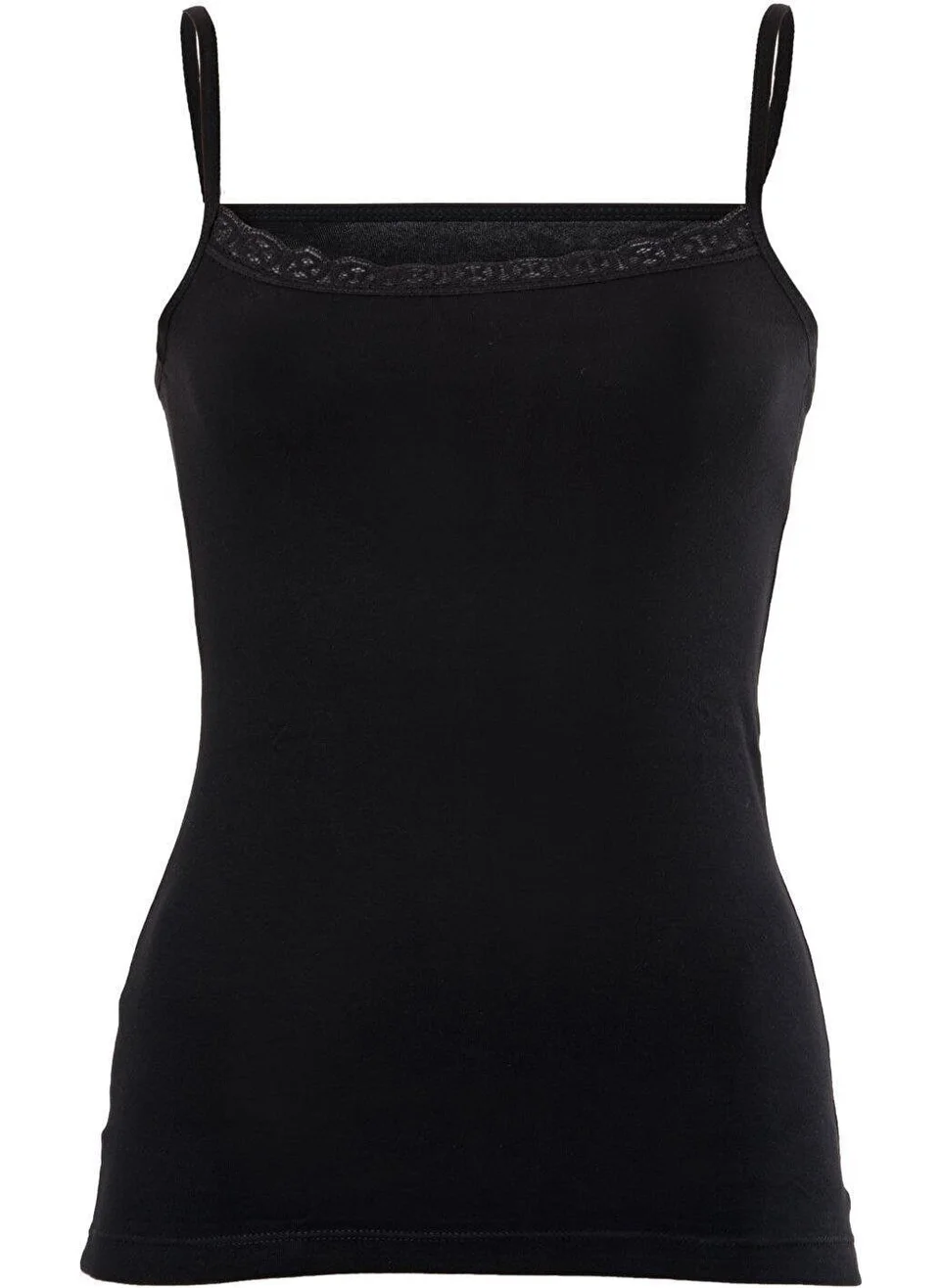 Yeni New Anit 2810 Lace Piping Rope Suspender Undershirt