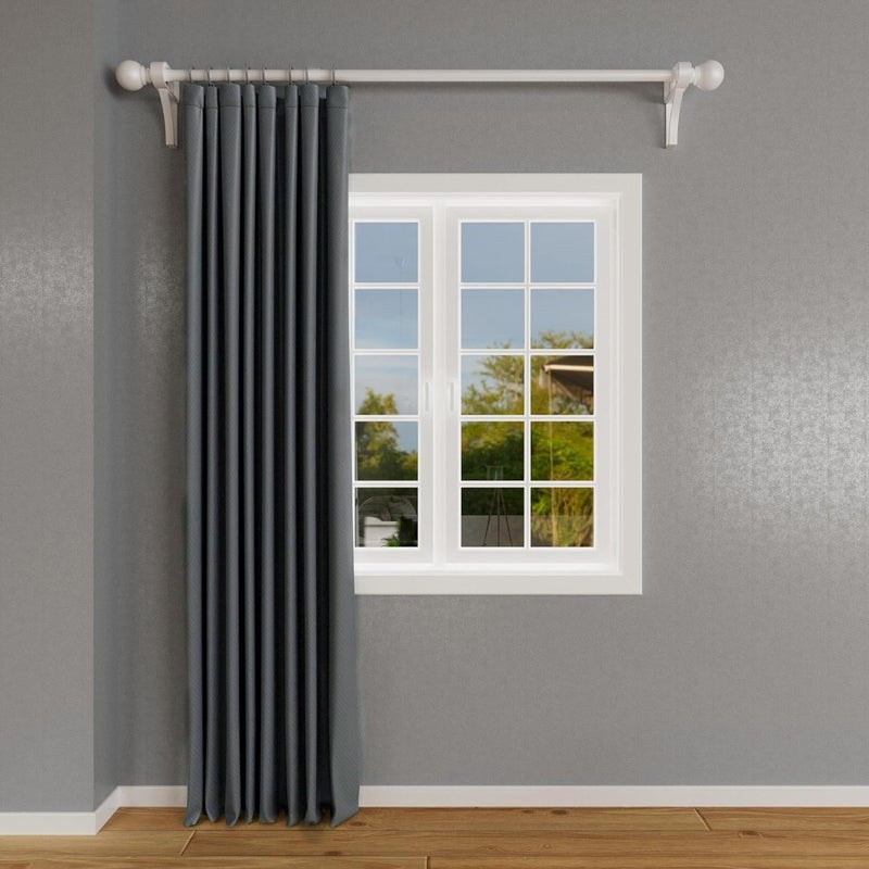 MaKefeile Room Divider Curtains Total Blackout Privacy Curtain Panel Room Thermal Insulated Noise Reduction Curtain for Bedroom Window Living Room Ceiling Track Curtain W 12.5ft ? H 7ft Dark Grey - Image 5