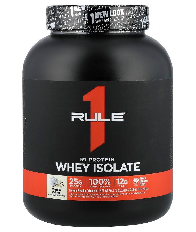 R1 Protein™ Whey Isolate Vanilla Creme 5.03 lb (2.28 kg)