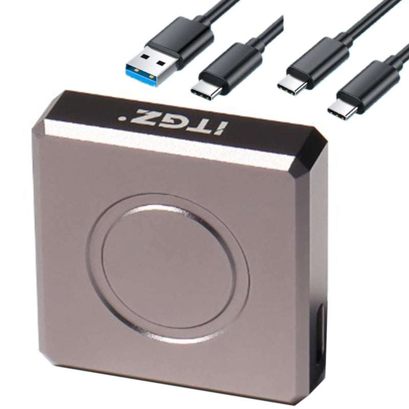 High Speed 10Gbps M 2 Nvme Ssd Enclosure Aluminum Alloy Type C External Mobile Box Solid State Drive Supports 2230 Black - Image 2