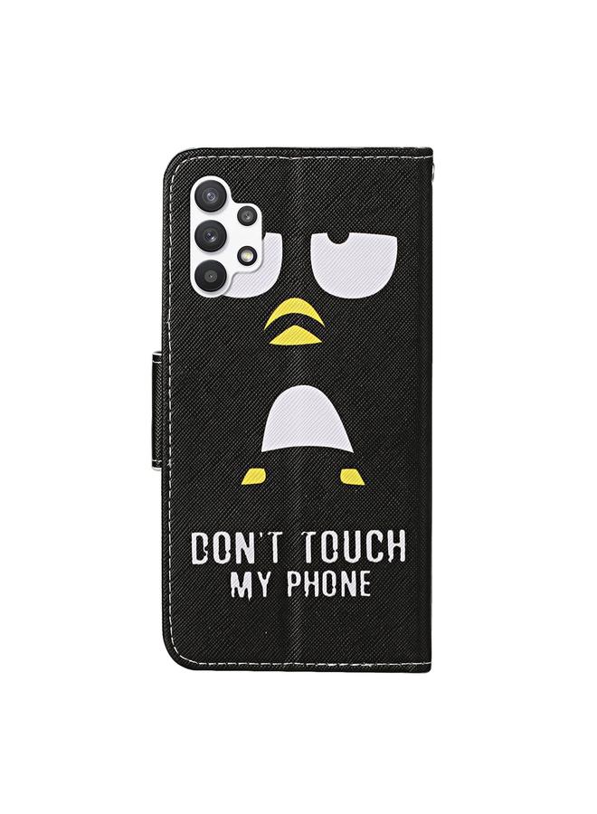 اس-توب جراب لهاتف Samsung Galaxy A13 4G بنمط رسم ملون من الجلد القابل للطي - Image 3