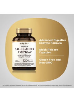 Piping Rock Piping Rock Gallbladder Formula | 100 Capsules | Advanced Digestive Enzyme Complete Formula for Men & Women | Non-GMO & Gluten Free Supplement  - Image 4